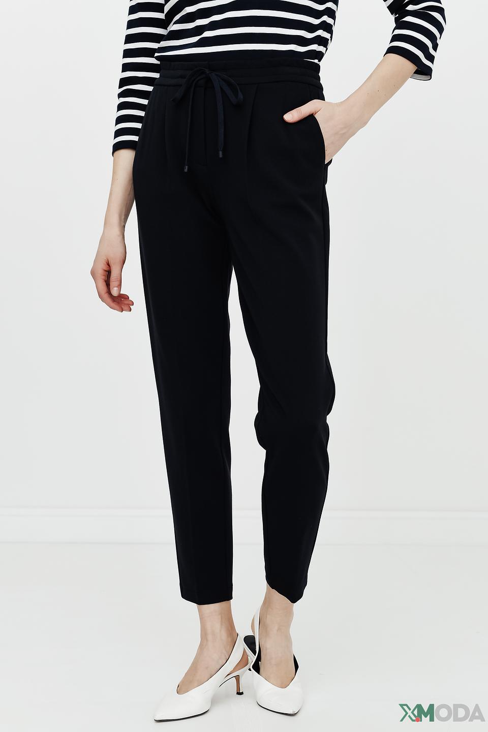 Брюки Cambio чёрные с поясом