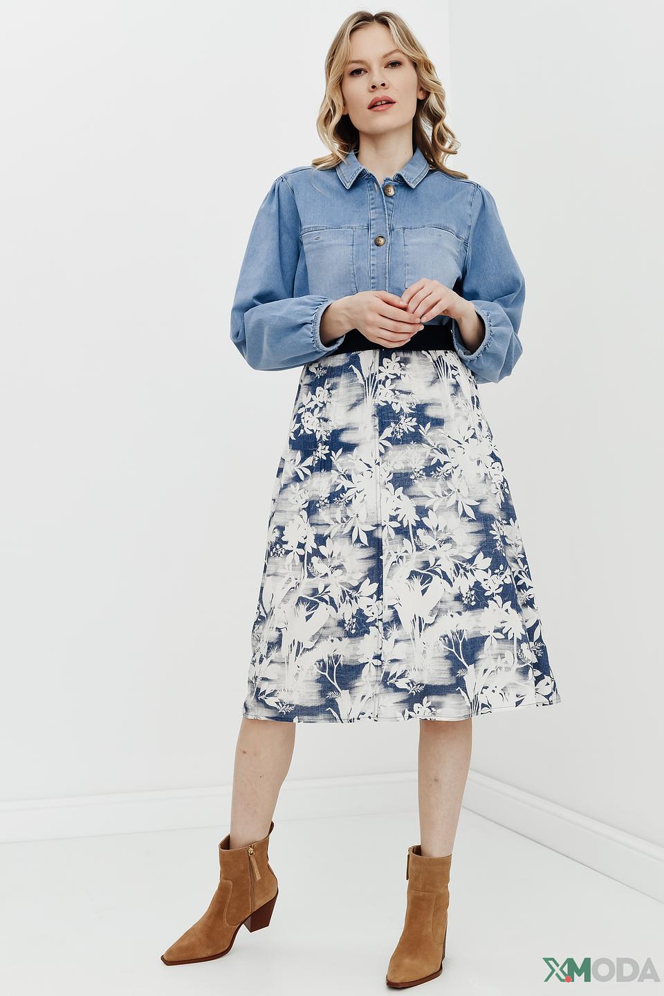 Юбка Lecomte с цветочным принтом