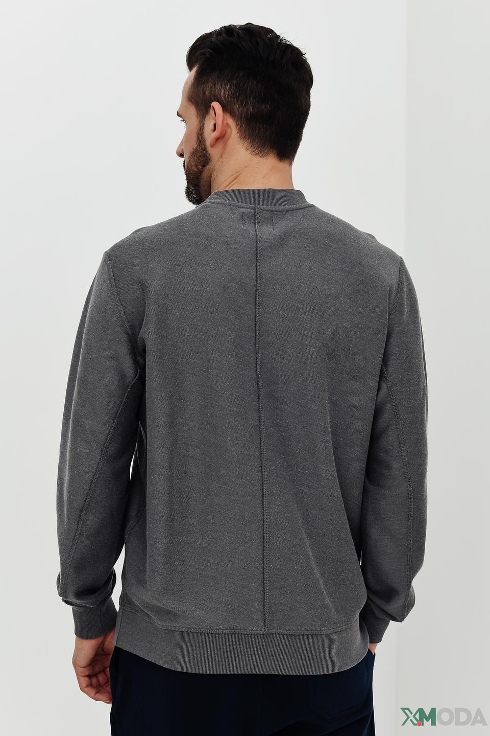 Джемпер Guess серый с логотипом