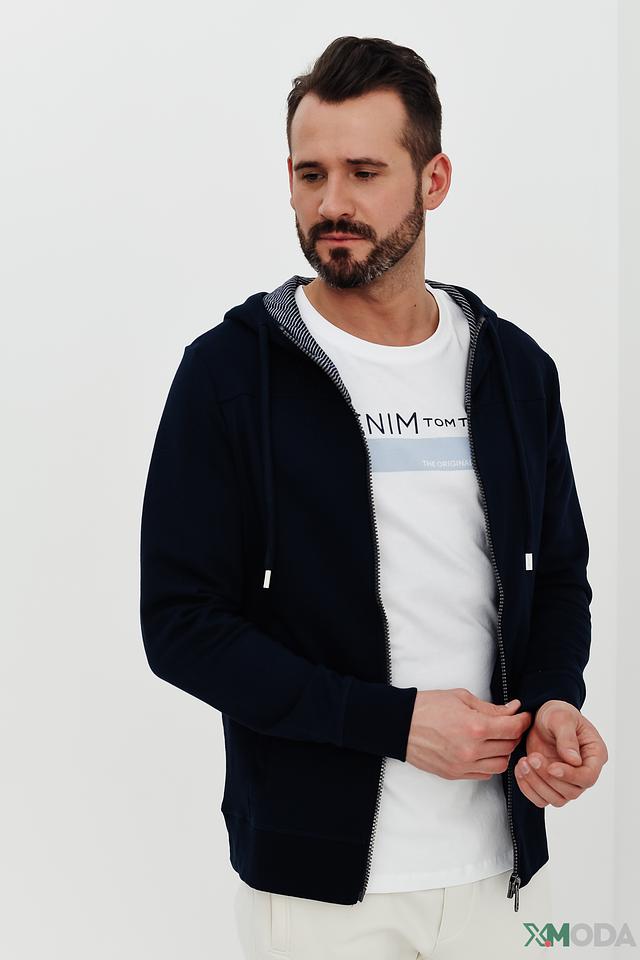 Кардиган Tom Tailor темно-синий на молнии