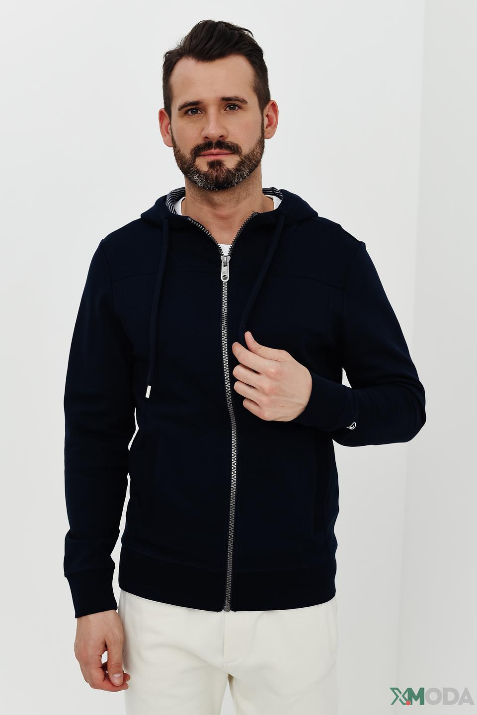 Кардиган Tom Tailor темно-синий на молнии