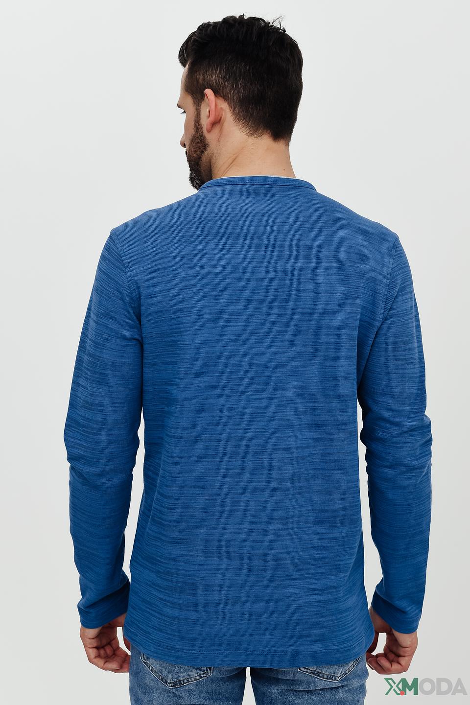 Поло Lerros синее с текстурой