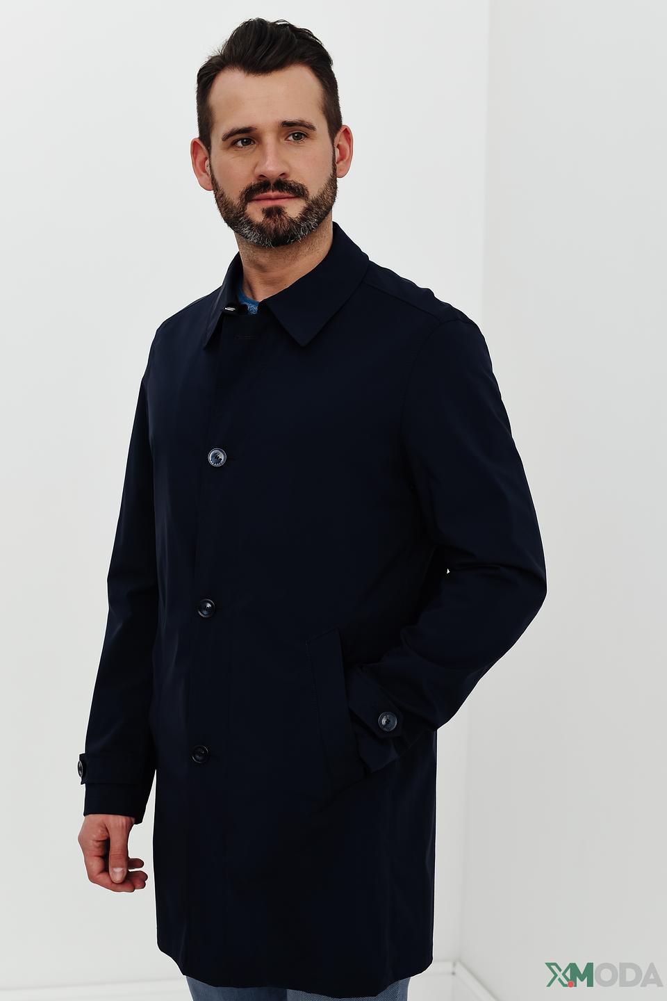 Плащ Bugatti тёмно-синий