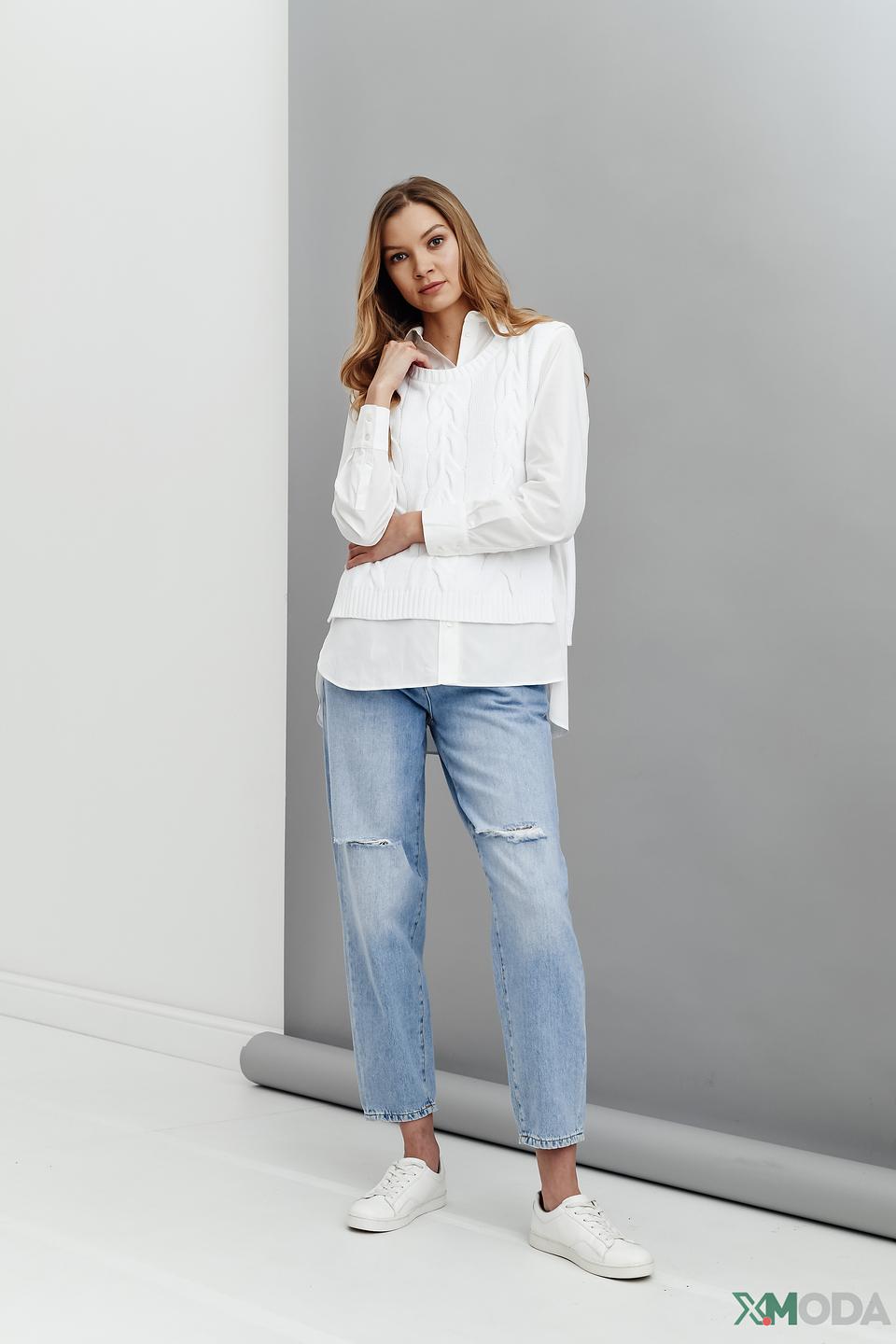 Жилет Penny Black Black женский белый с косами