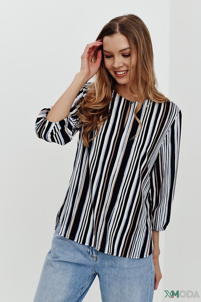 Блуза Marc Cain в полоску чёрно-белая