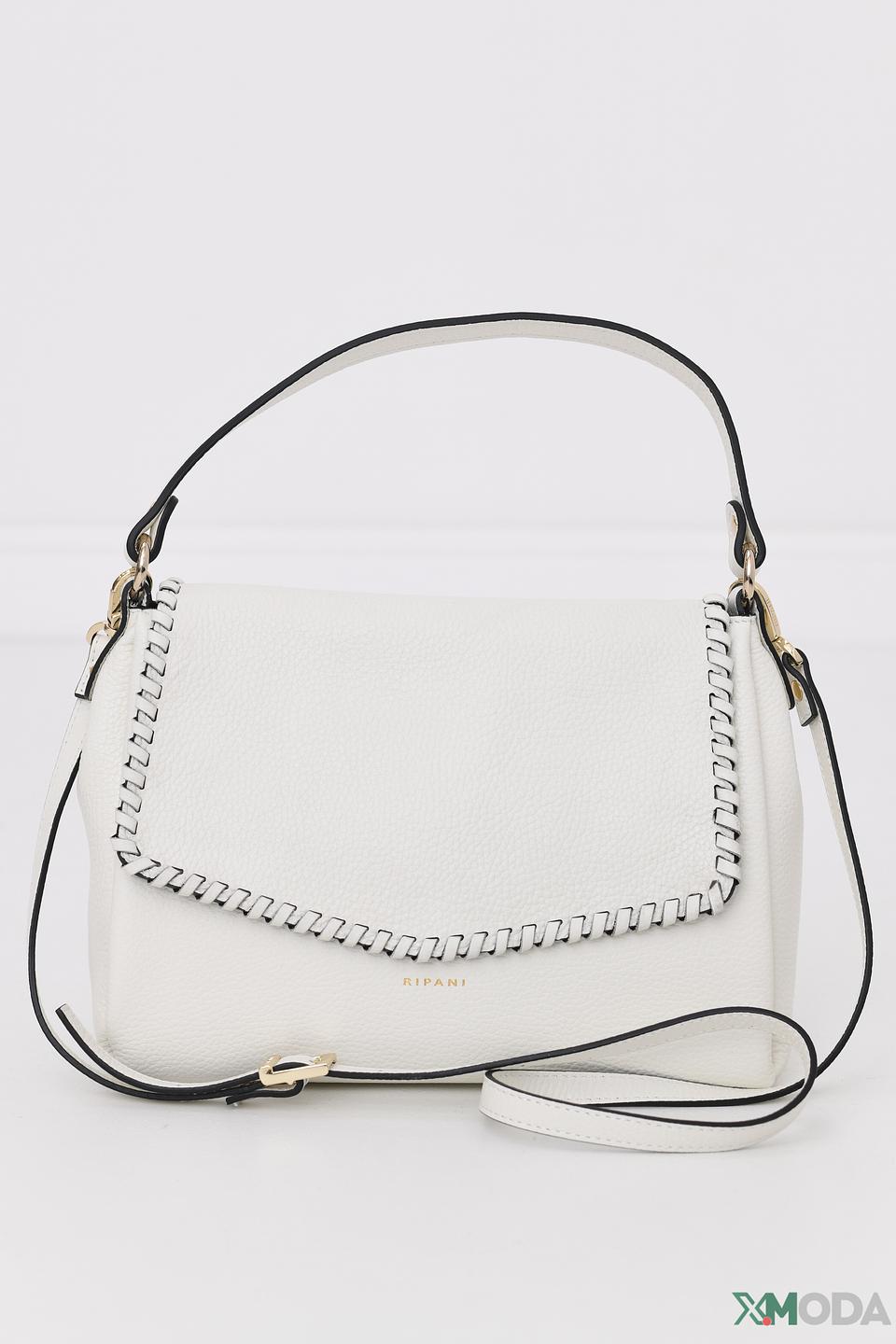 Сумка Ripani женская белая с цепью