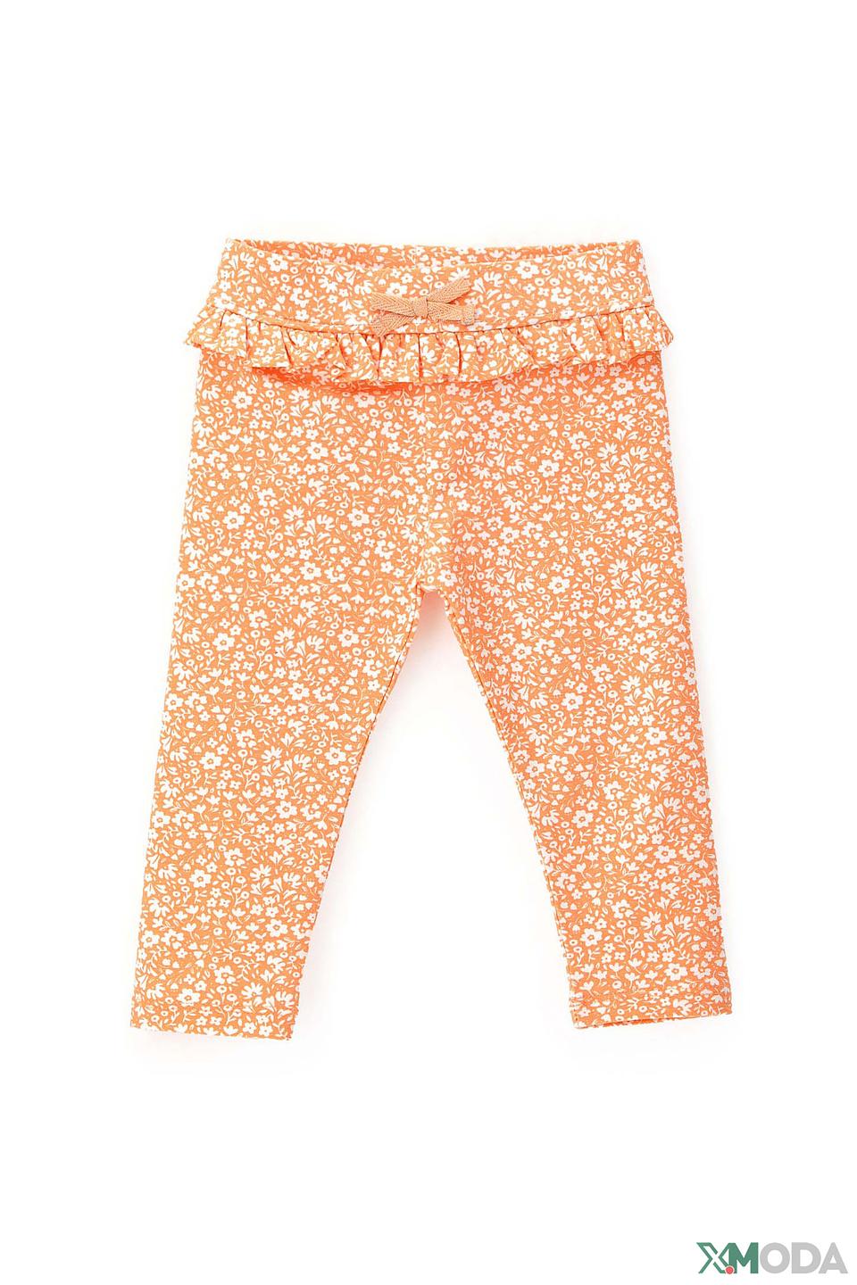 Джинсы Original Marines оранжевые с цветами