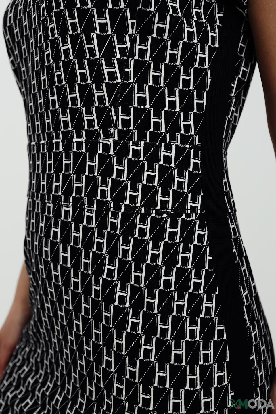 Платье Hugo с геометрическим принтом