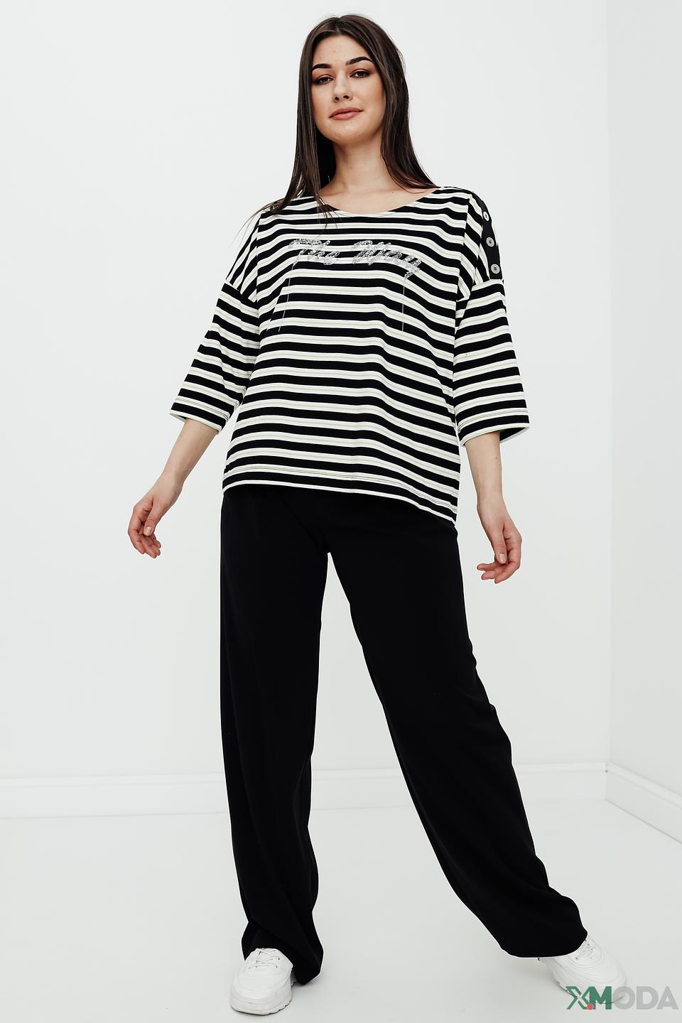 Брюки Patrizia Pepe чёрные широкие