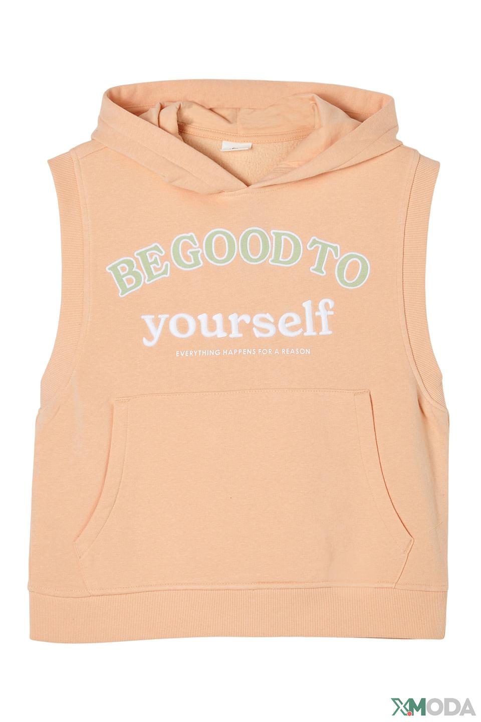 Жилет s.Oliver персиковый с принтом