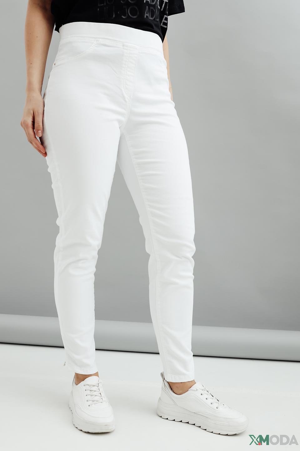 Брюки Elena Miro белые с эластаном