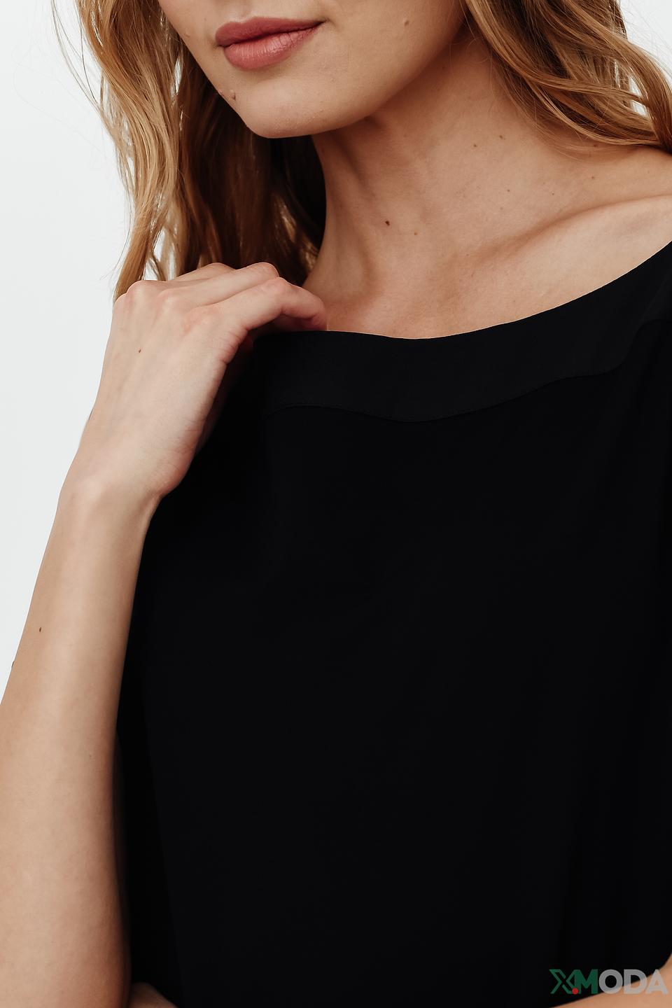 Платье Penny Black Black чёрное с разрезом