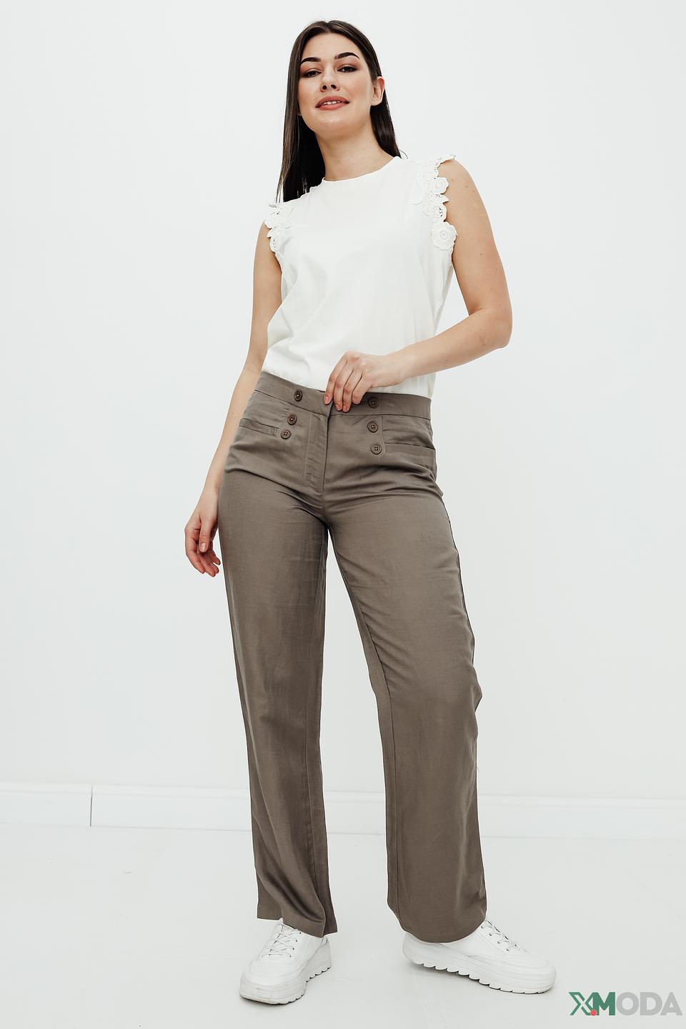 Топ Just Valeri с кружевом белый