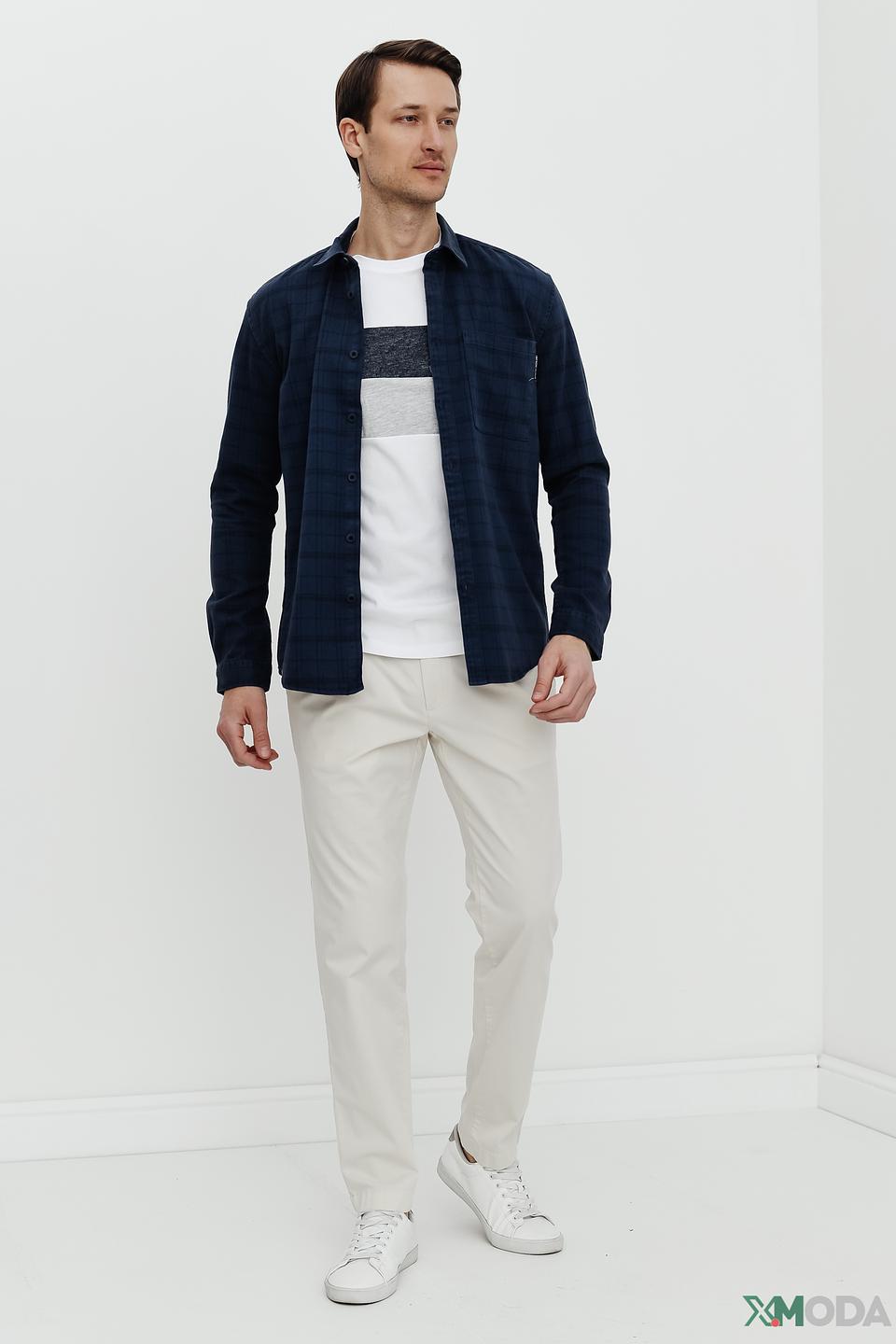 Рубашка в клетку Tom Tailor denim