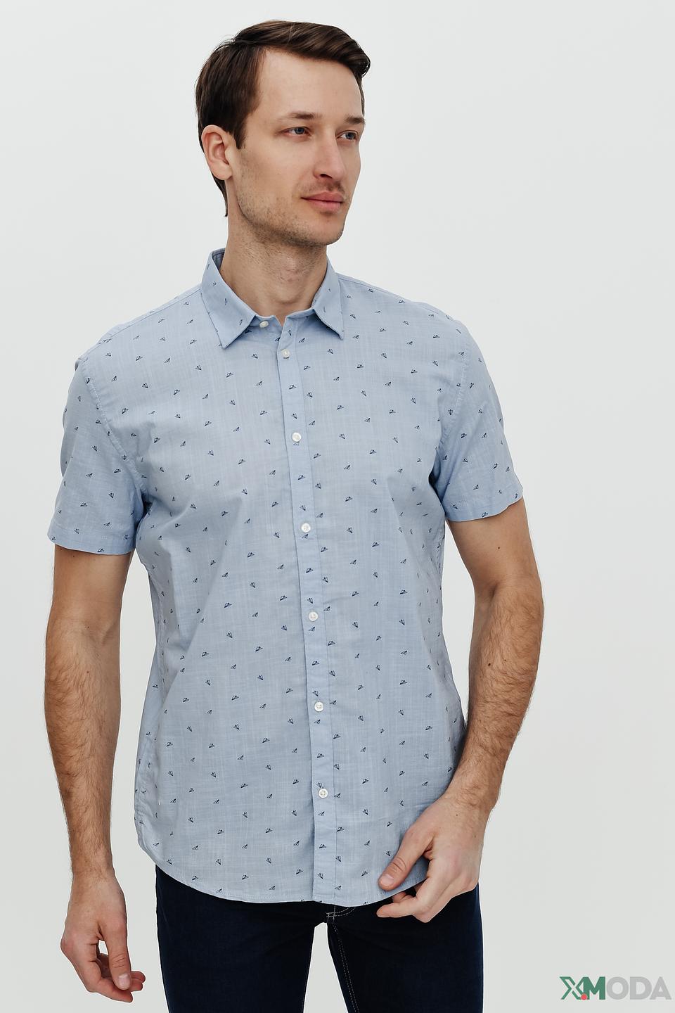 Рубашка кр Tom Tailor denim boy голубая