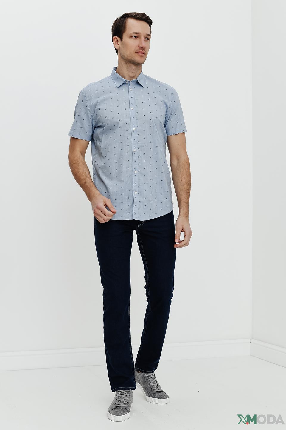 Рубашка кр Tom Tailor denim boy голубая