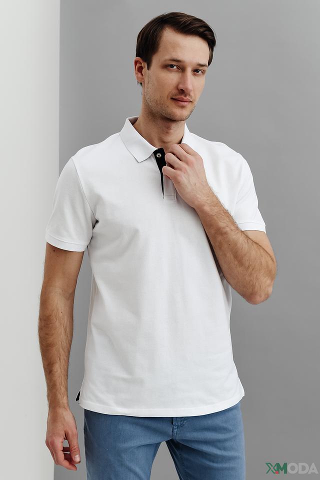 Поло Tom Tailor белый