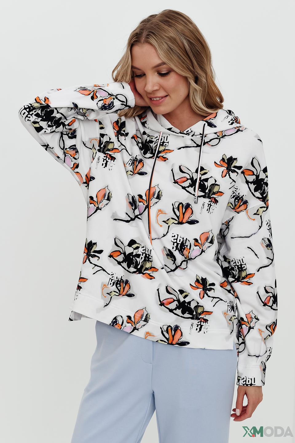 Толстовка Marc Cain с цветочным принтом