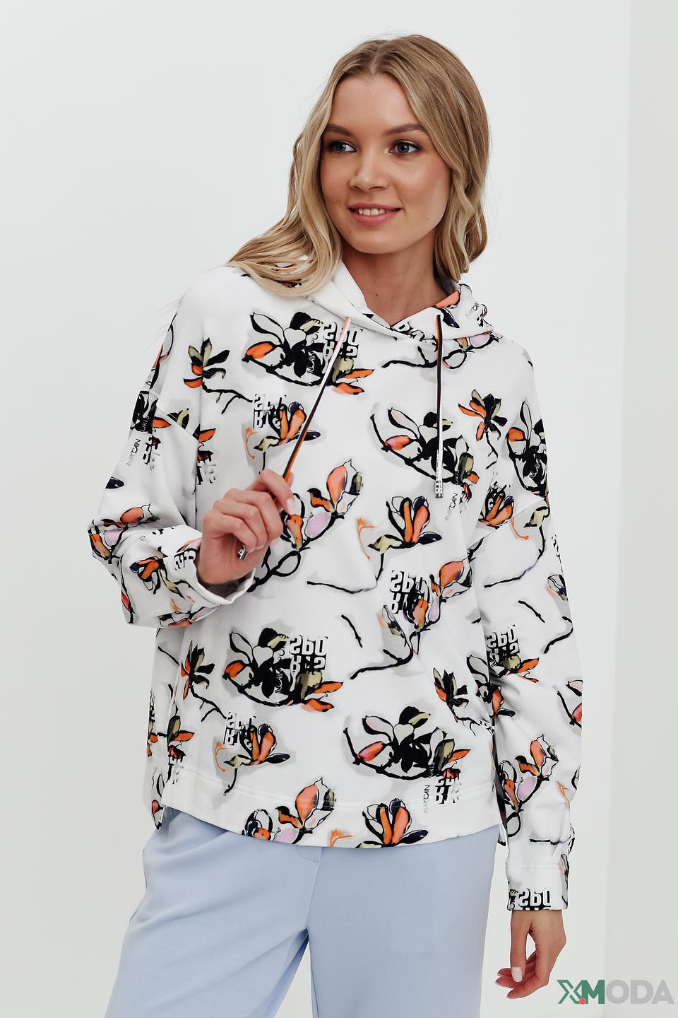 Толстовка Marc Cain с цветочным принтом
