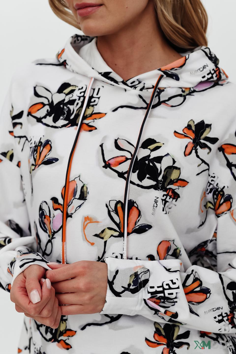 Толстовка Marc Cain с цветочным принтом