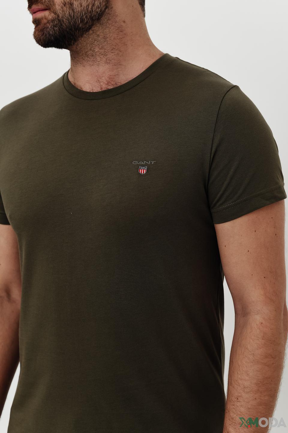 Футболка Gant хаки