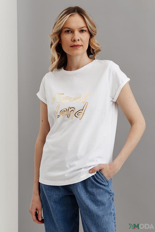 Футболка i Blues с надписью Forever Land