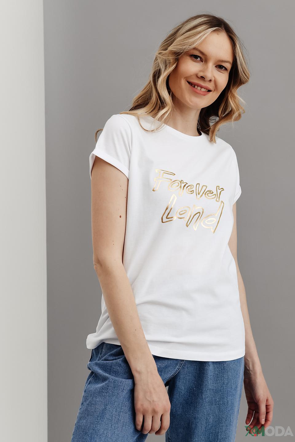 Футболка i Blues с надписью Forever Land