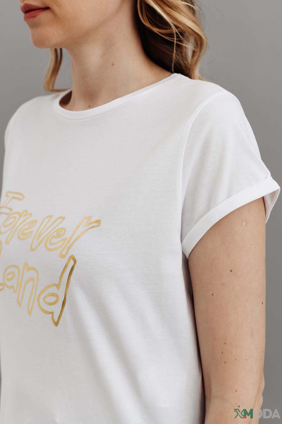 Футболка i Blues с надписью Forever Land