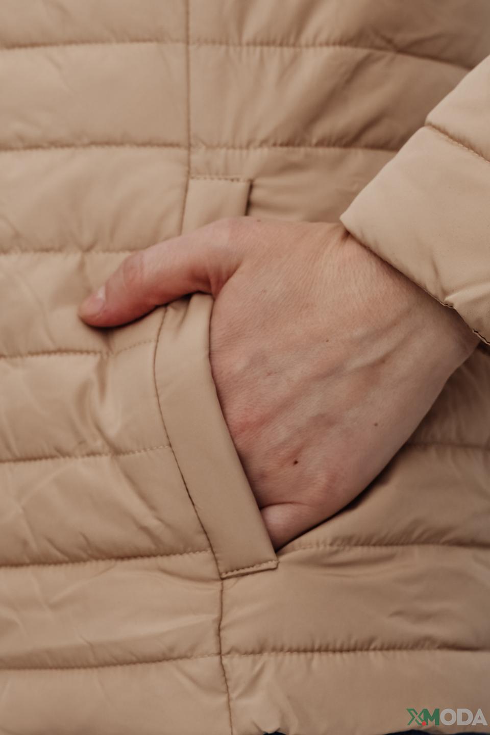 Куртка Olsen стеганая бежевая