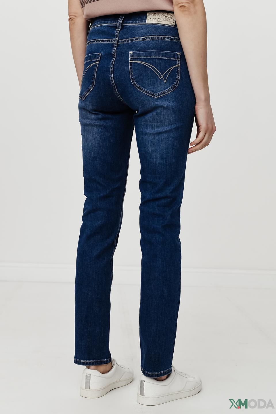 Джинсы Pezzo прямого кроя синие