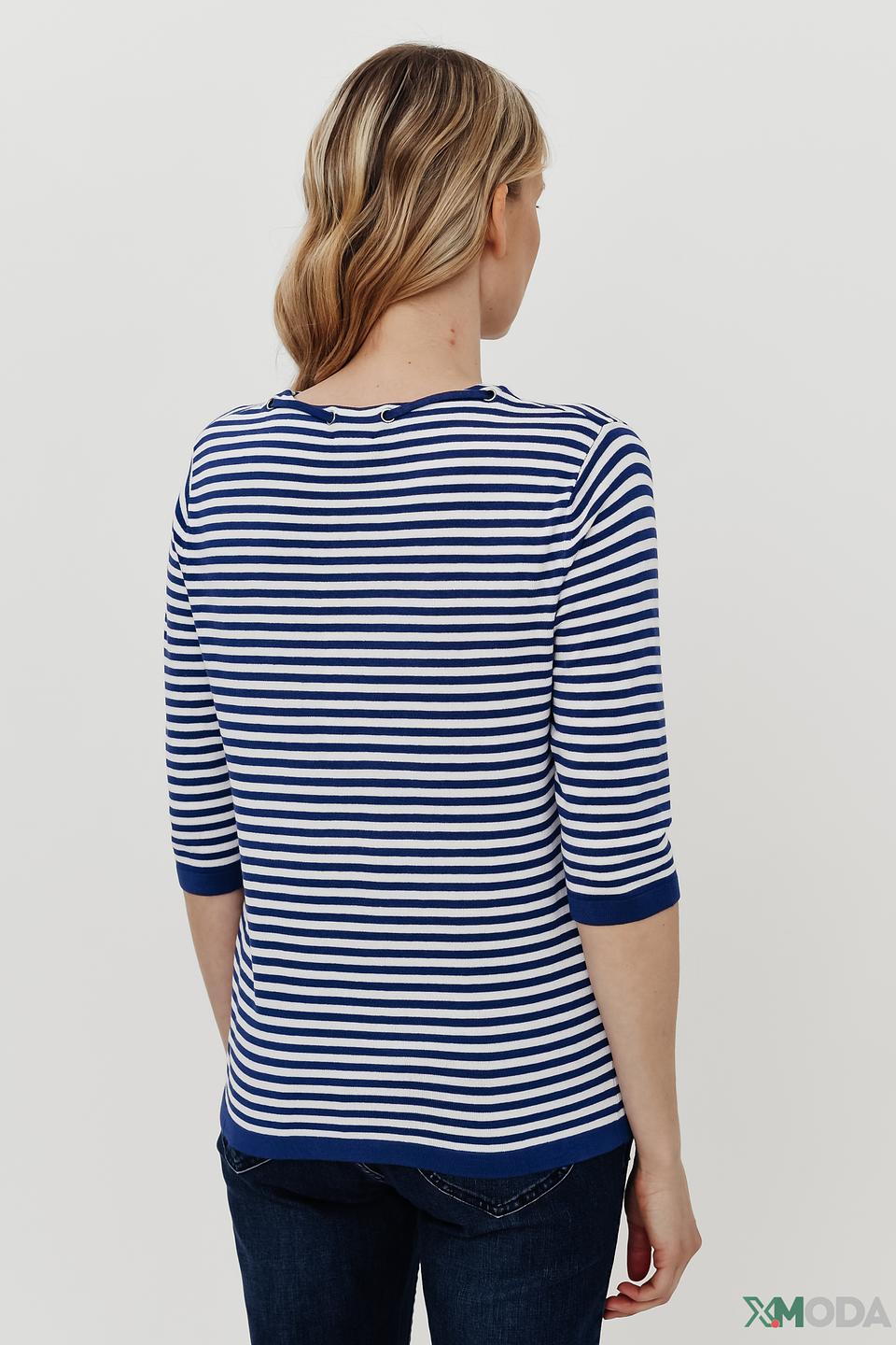 Пуловер Pezzo в полоску с завязками