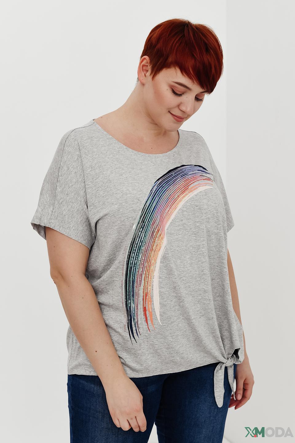 Футболка Via Appia с радугой