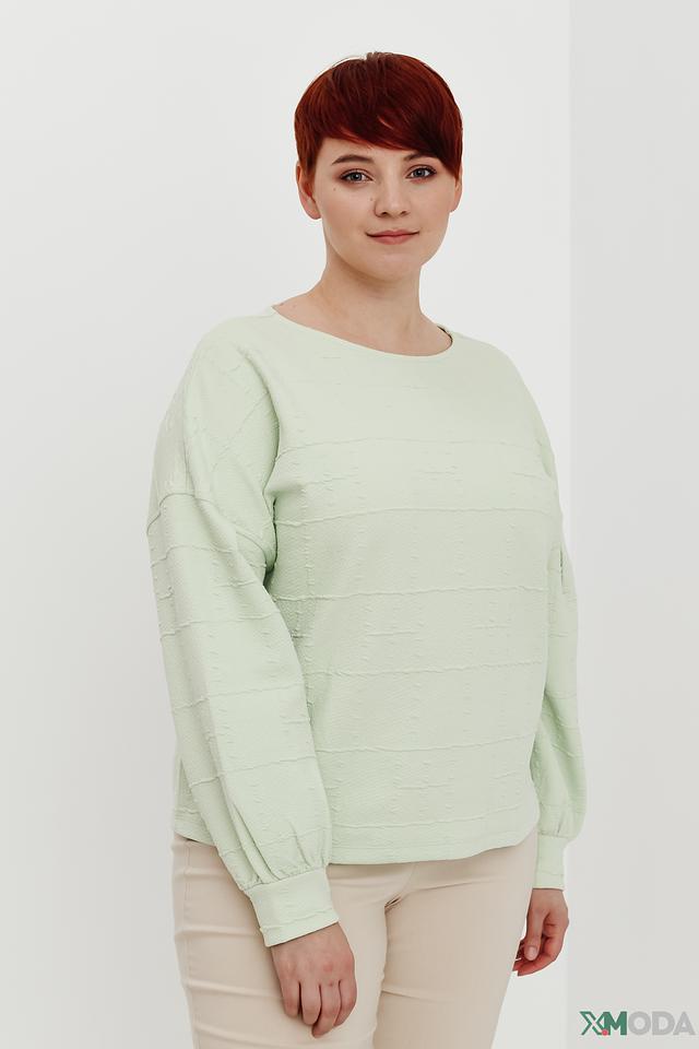 Пуловер Taifun мятный с текстурой