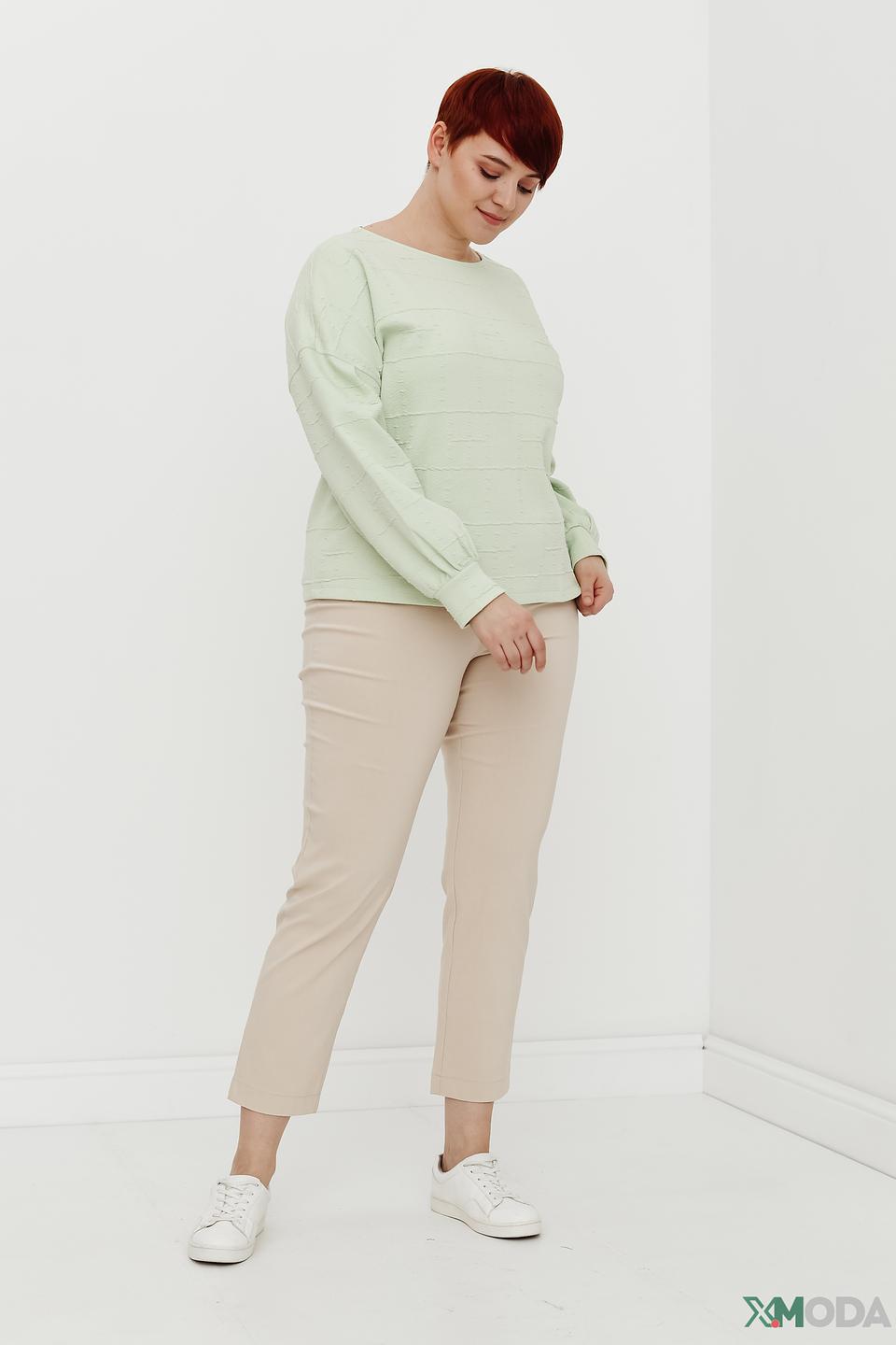 Пуловер Taifun мятный с текстурой