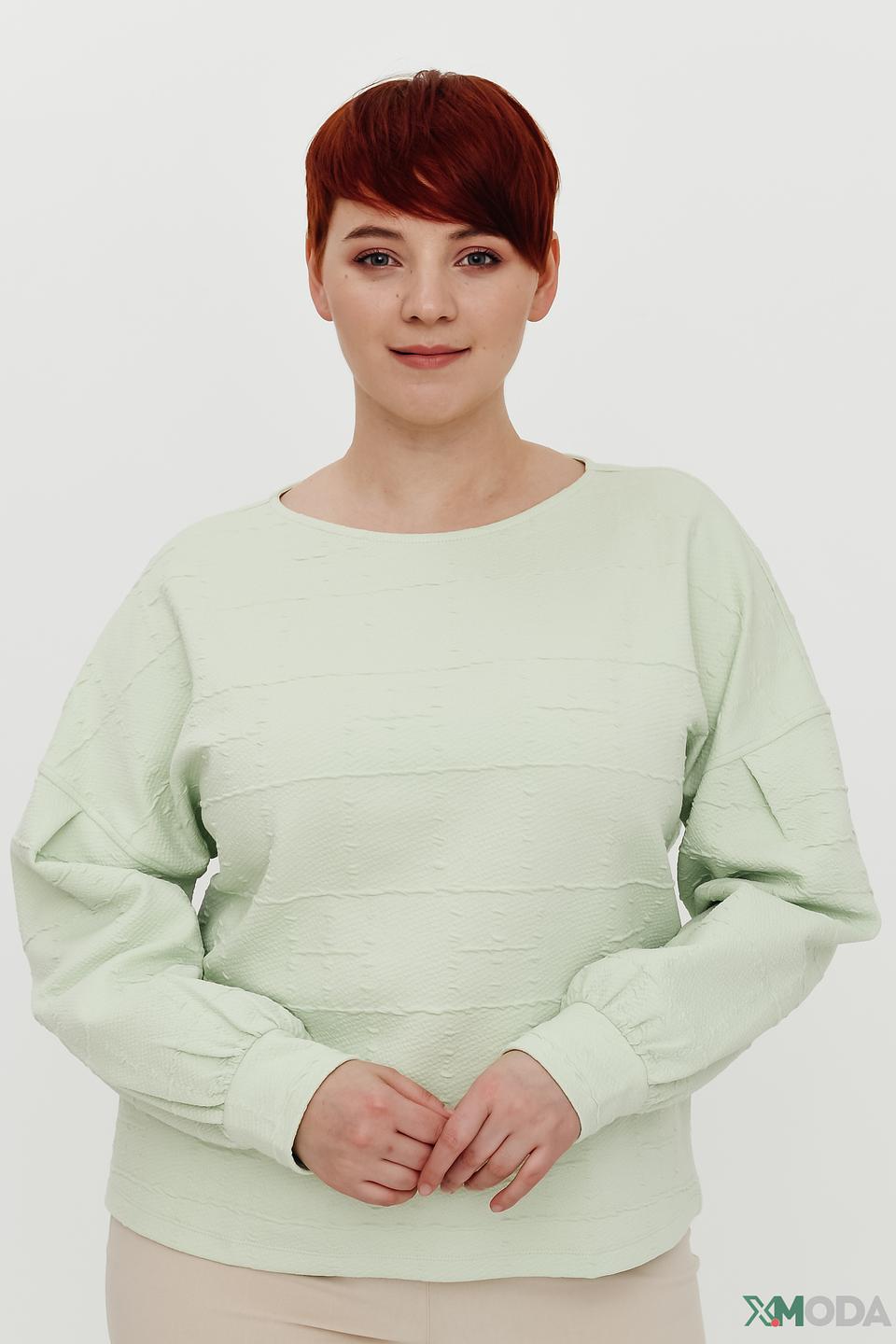 Пуловер Taifun мятный с текстурой