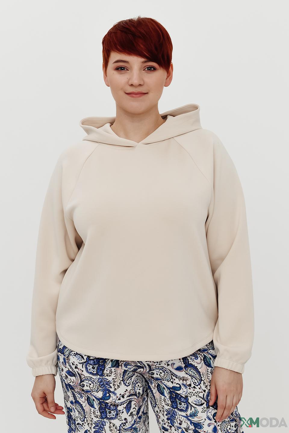 Пуловер Taifun с капюшоном бежевый