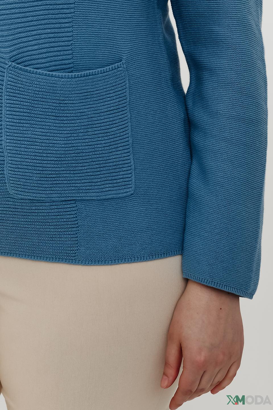 Пуловер Via Appia с карманами голубой