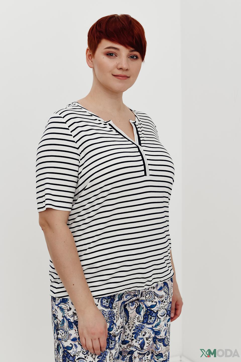 Блуза Frapp в полоску