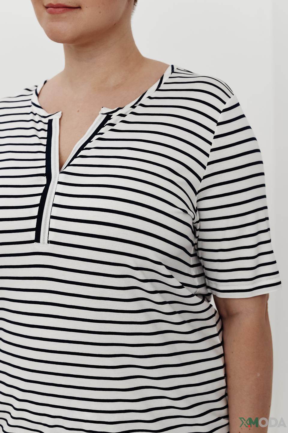 Блуза Frapp в полоску