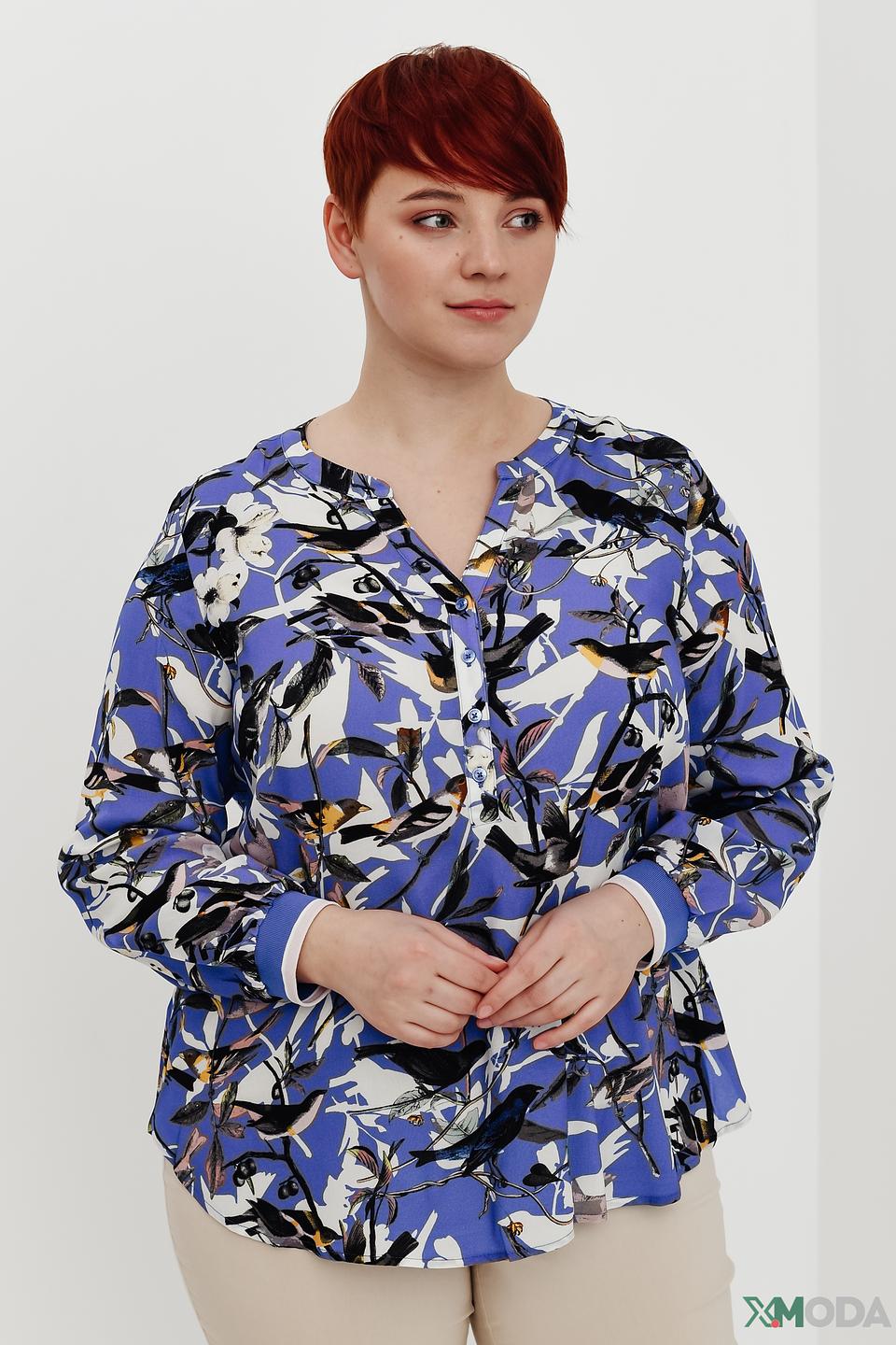 Блуза Frapp с цветочным принтом