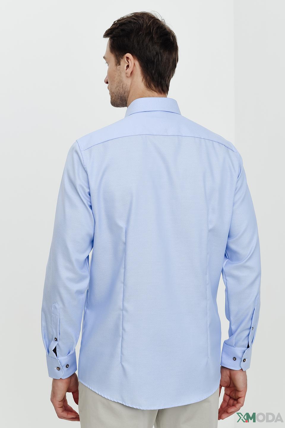Рубашка Venti men голубая приталенная
