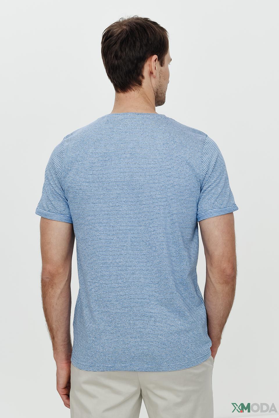 Футболка Basefield в полоску голубую