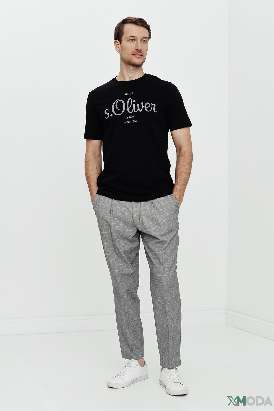 Брюки Boss Business в клетку серые