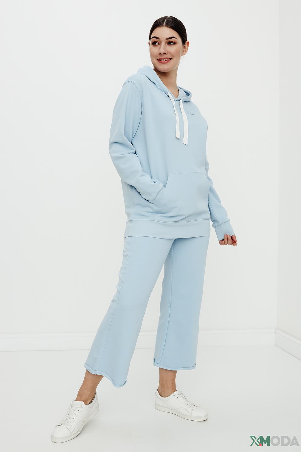 Толстовка Margittes голубая с капюшоном