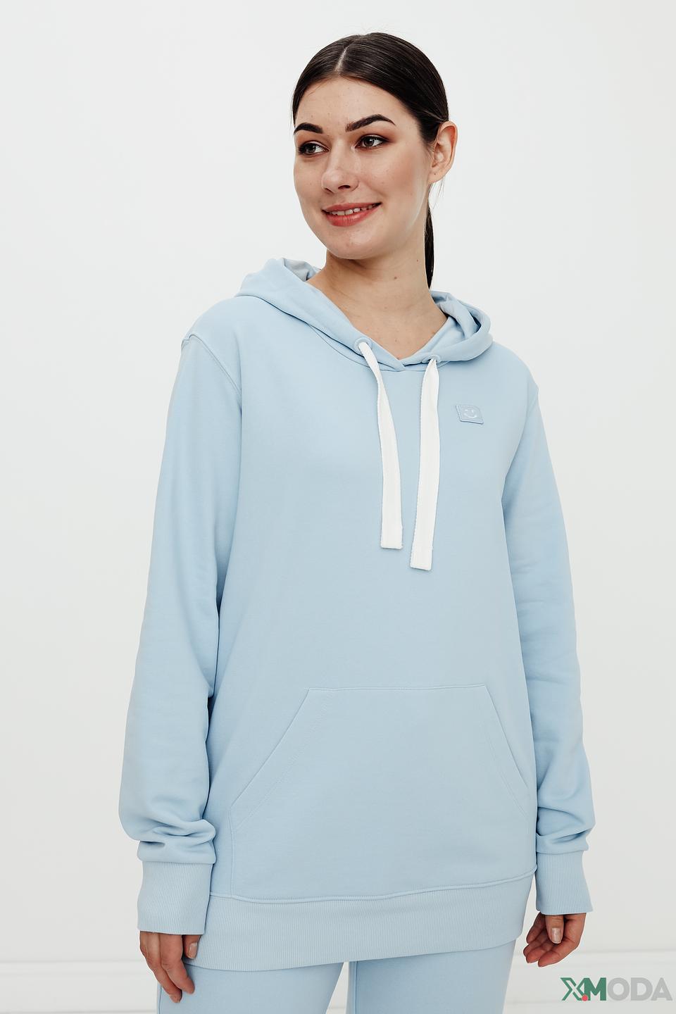 Толстовка Margittes голубая с капюшоном