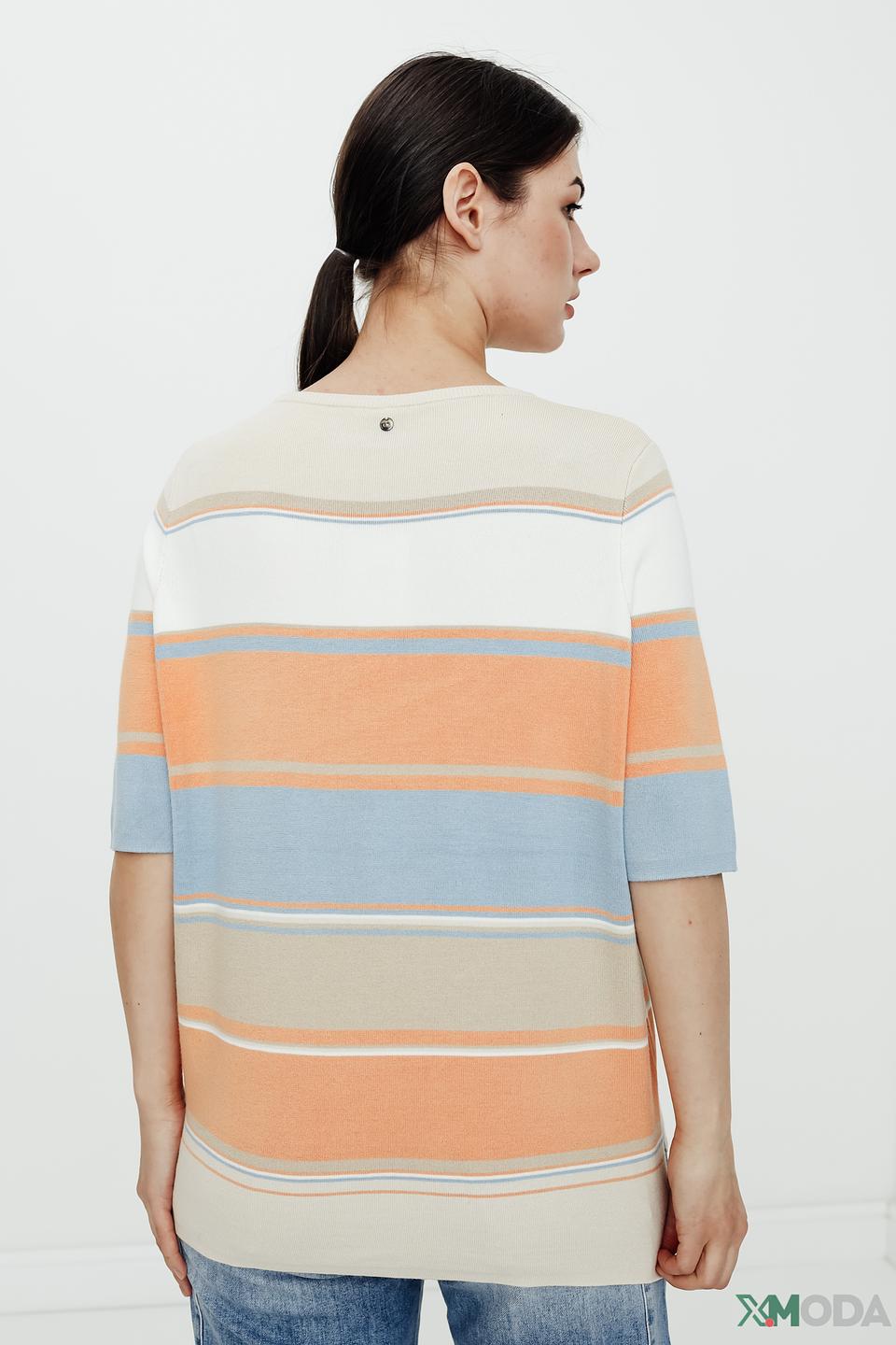 Пуловер Gerry Weber полоска бежевый