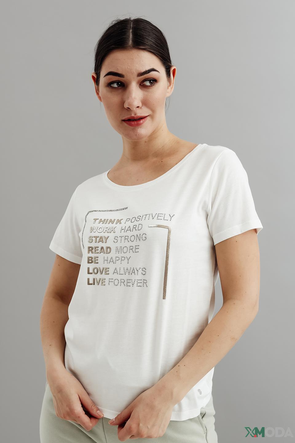 Футболка Monari с принтом белый