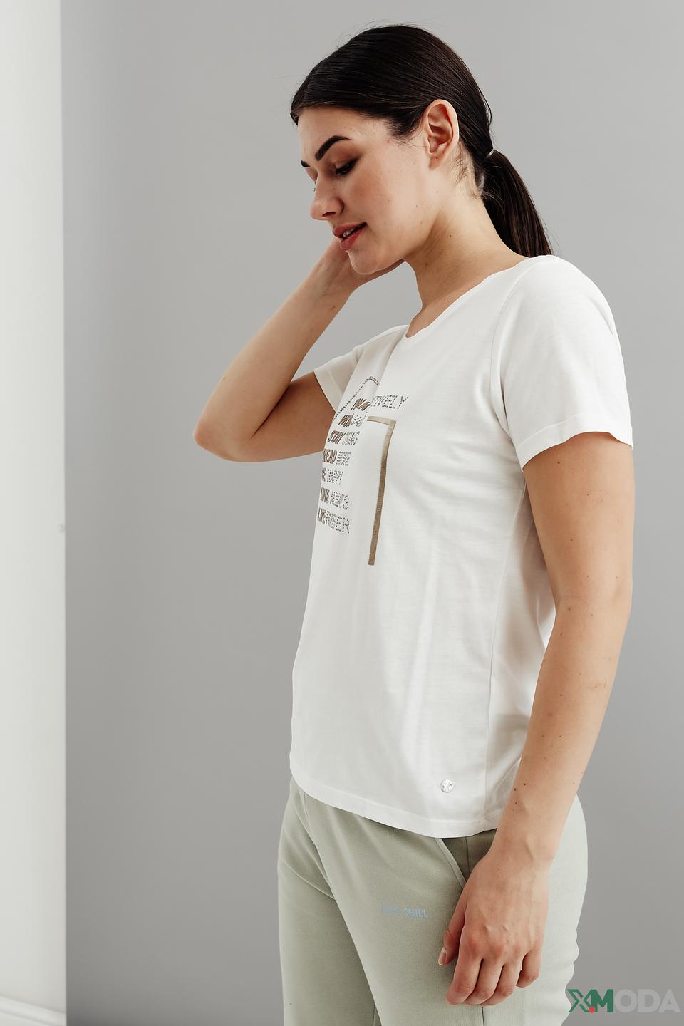 Футболка Monari с принтом белый