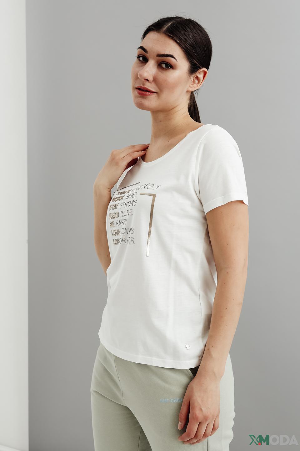 Футболка Monari с принтом белый