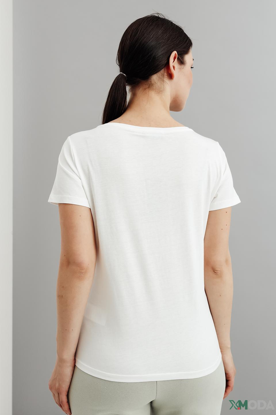 Футболка Monari с принтом белый